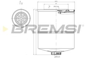 BREMSI FE1870 - FILTRO COMBUSTIBLE