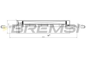 BREMSI FE2334 - FILTRO COMBUSTIBLE