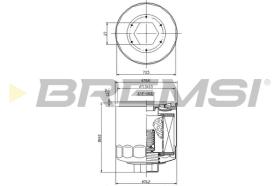 BREMSI FL0023 - FILTRO DE ACEITE