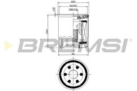 BREMSI FL0024 - FILTRO DE ACEITE