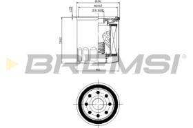 BREMSI FL0026 - FILTRO DE ACEITE