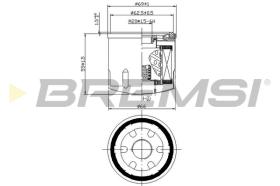 BREMSI FL0028 - FILTRO DE ACEITE