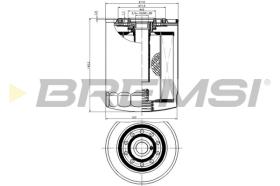 BREMSI FL0029 - FILTRO DE ACEITE