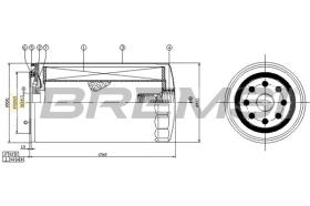 BREMSI FL0758 - FILTRO DE ACEITE