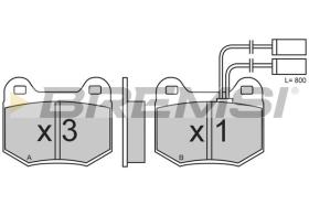 BREMSI BP2364 - JUEGO DE PASTILLAS DE FRENO