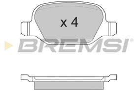 BREMSI BP2891 - JUEGO DE PASTILLAS DE FRENO