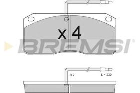 BREMSI BP7282 - JUEGO DE PASTILLAS DE FRENO