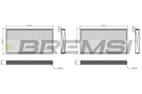 BREMSI FC0950 - FILTRO, AIRE HABITáCULO