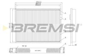 BREMSI FC0968 - FILTRO, AIRE HABITáCULO